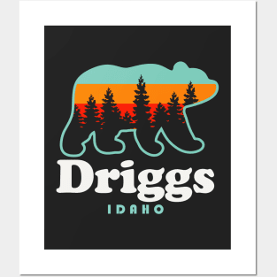 Driggs Idaho Skiing Outdoors Driggs Vacation Bear Posters and Art